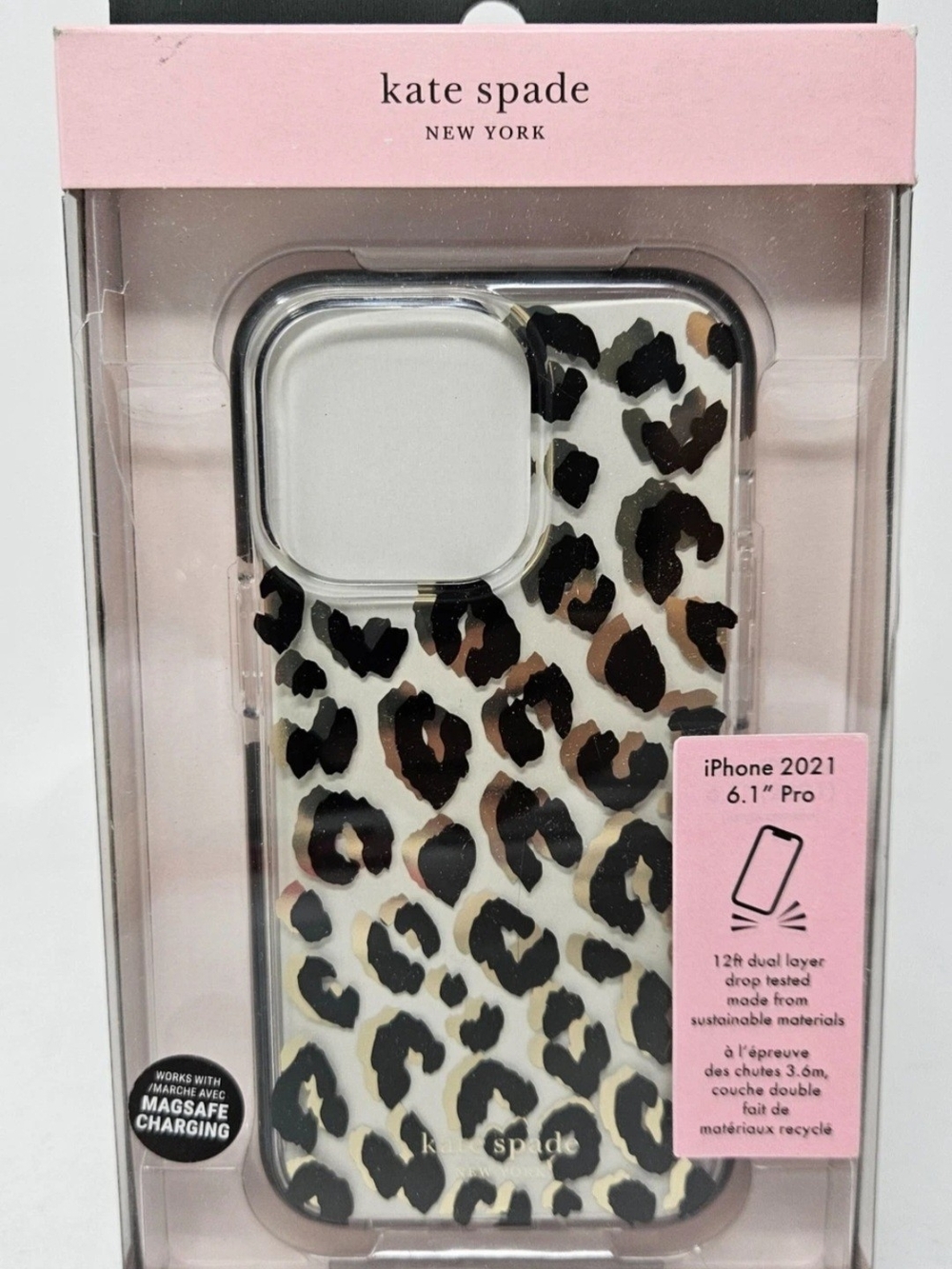 kate spade Leopard Print iPhone 13 Pro Case